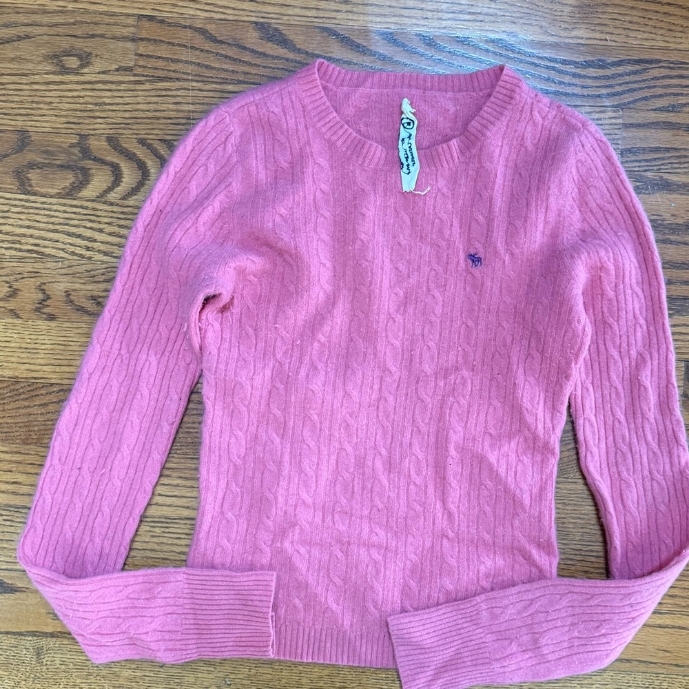 Vintage EZRA FITCH Pink Cashmere Sweater Size L  Japan